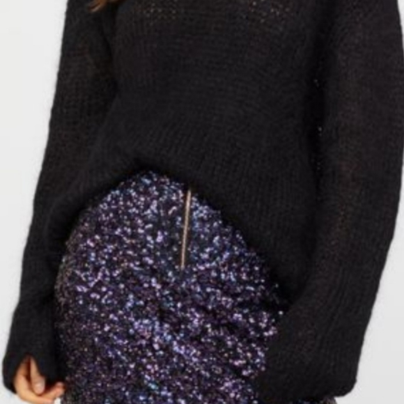 Free People Sequin Mini Skirt NWOT - Picture 4 of 5